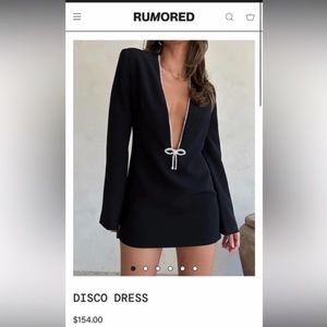 Rumored Disco Dress (never worn) mini black dress